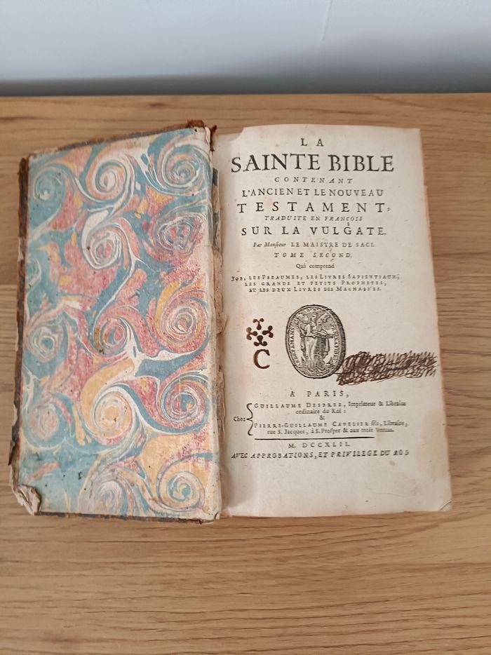 3tomes sainte bible 1742 - photo numéro 4