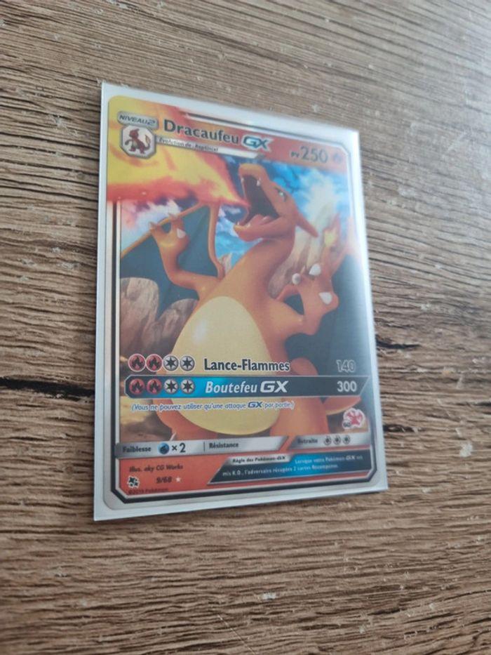 Carte pokémon dracaufeu gx 9/68 année 2019 - photo numéro 6