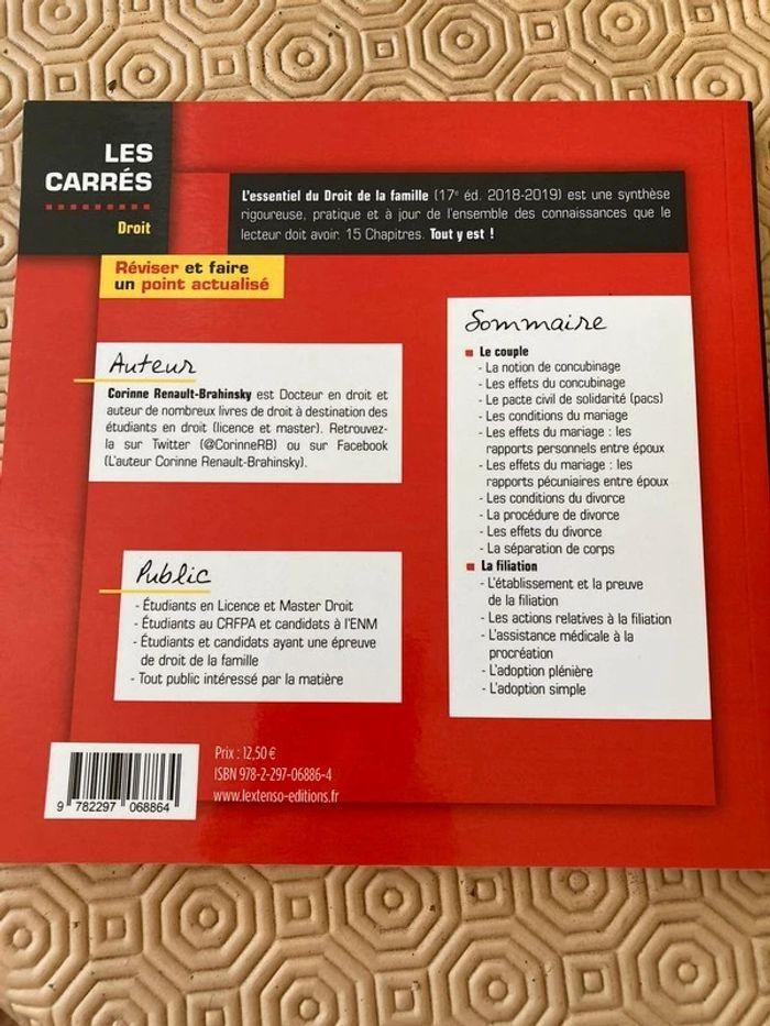 livre l'essentiel du droit de la famille - photo numéro 2