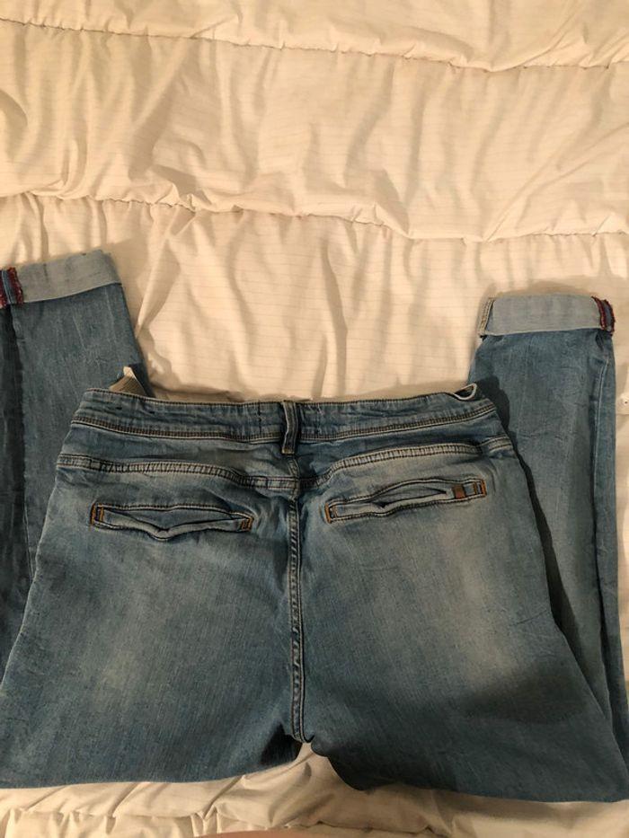 Jean coupe carotte Zara man bleu clair taille 46 - photo numéro 2