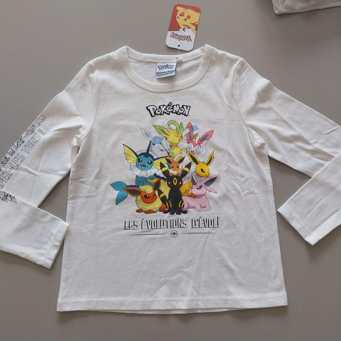 Tee shirt manches longues pokemon fille 8 ans