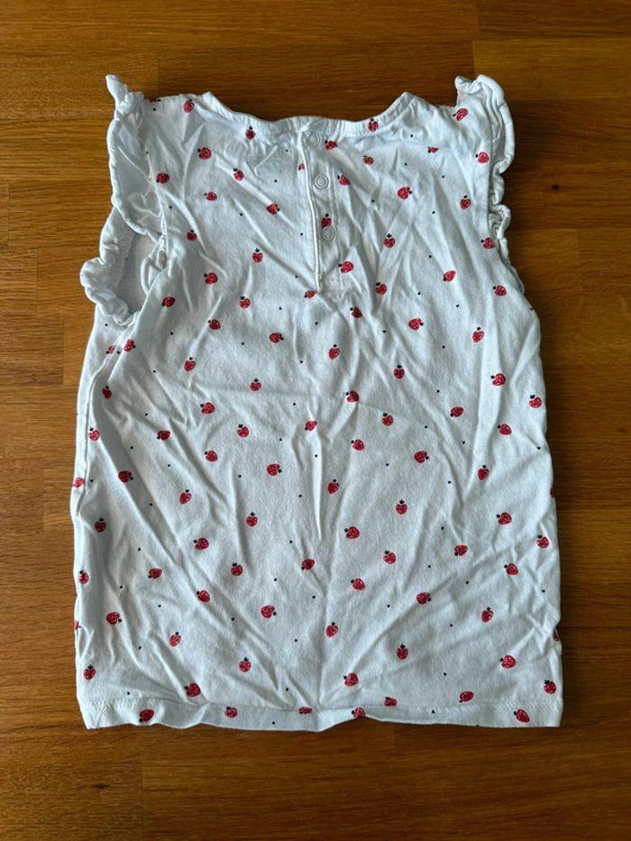 T-shirt fraises Kiabi bébé fille 36 mois - photo numéro 3