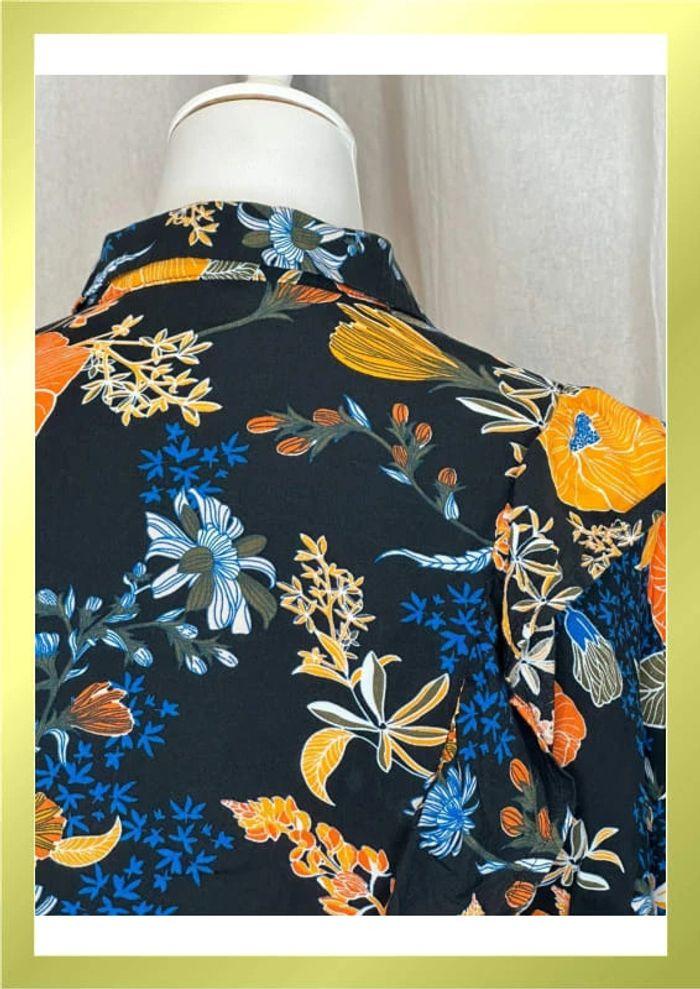 Chemise volantée Monki à motifs automnal taille 36 - photo numéro 8