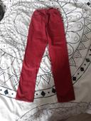 Pantalon kiabi slim fit 10 ans bordeaux