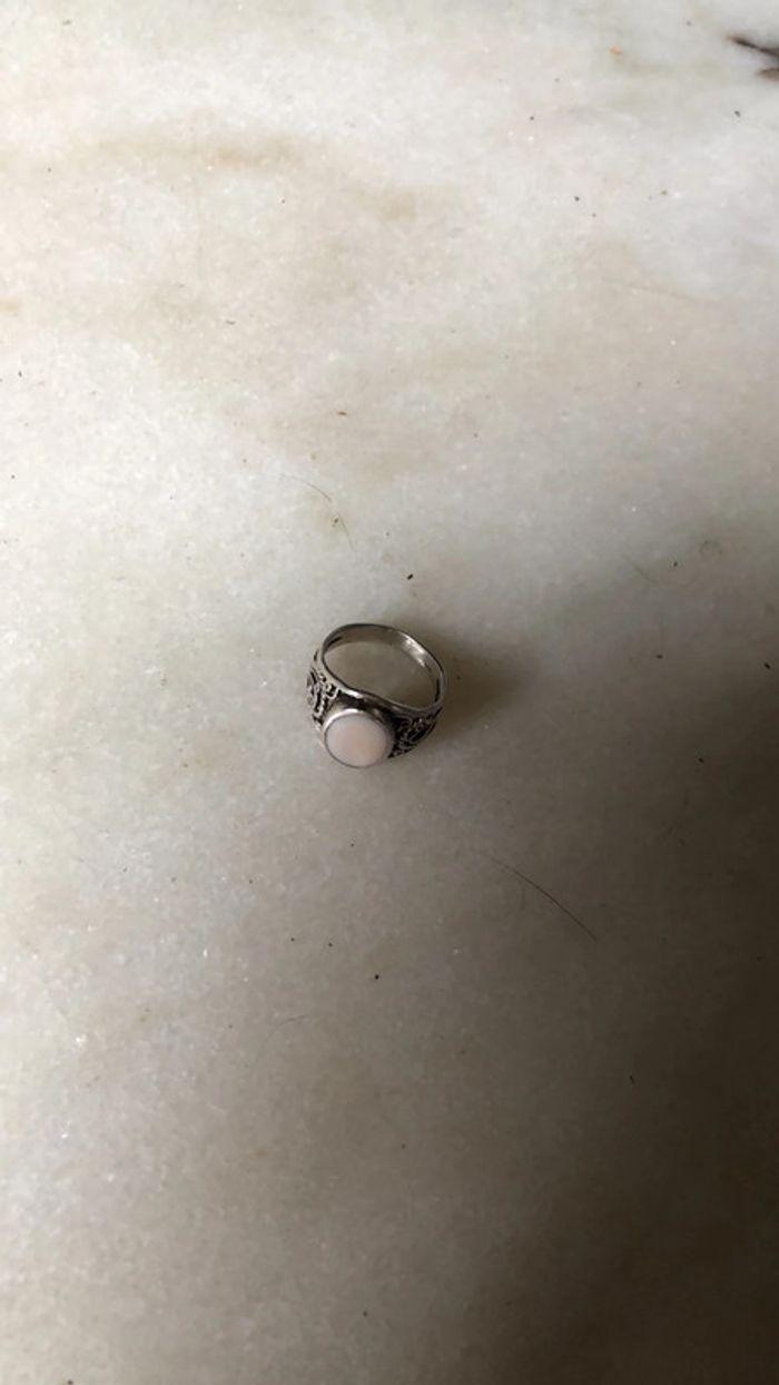 Bague argent et nacre très bon état - photo numéro 3