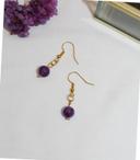 Boucles d oreille Amethyste et en plaqué or