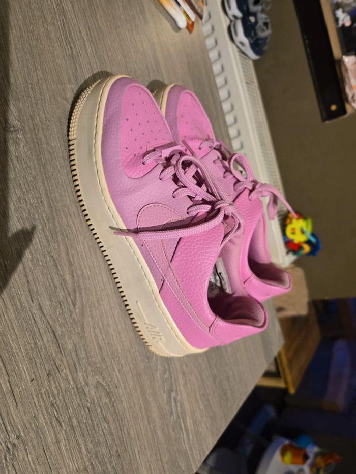 Nike AF1 haute rose 38.5 - photo numéro 2