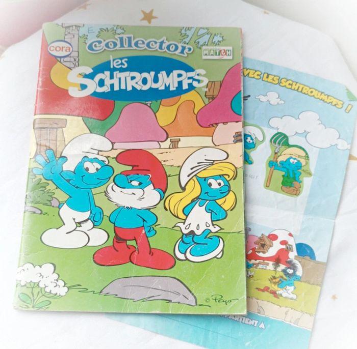 Album smurf Schtroumpfs jeux magazine autocollant sticker collector Peyo - photo numéro 1