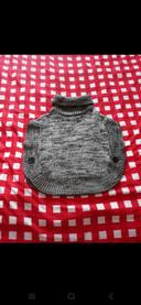 Poncho gris 10/12 ans