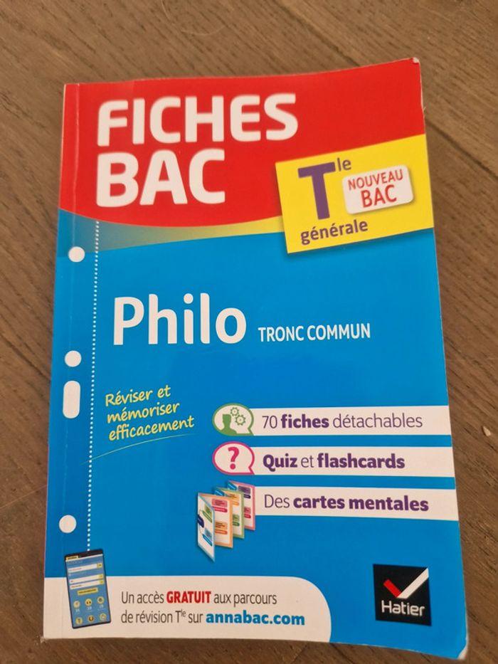 Fiches bac philosophie terminale - photo numéro 1