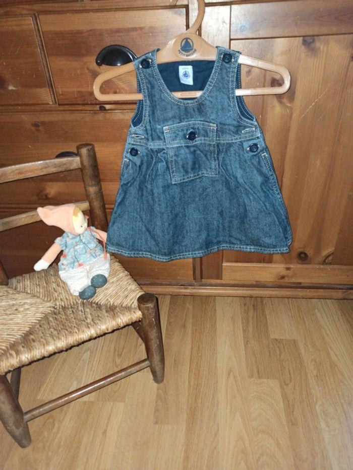 Robe petit bateau jean's 6 mois - photo numéro 1