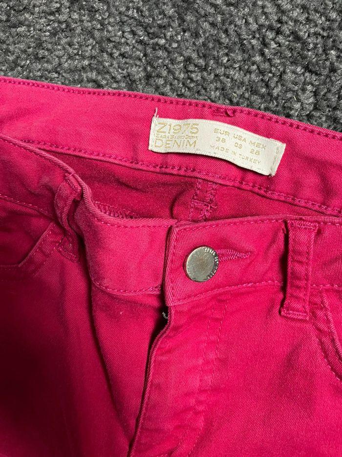 Pantalon slim fushia taille 38 Zara - photo numéro 4