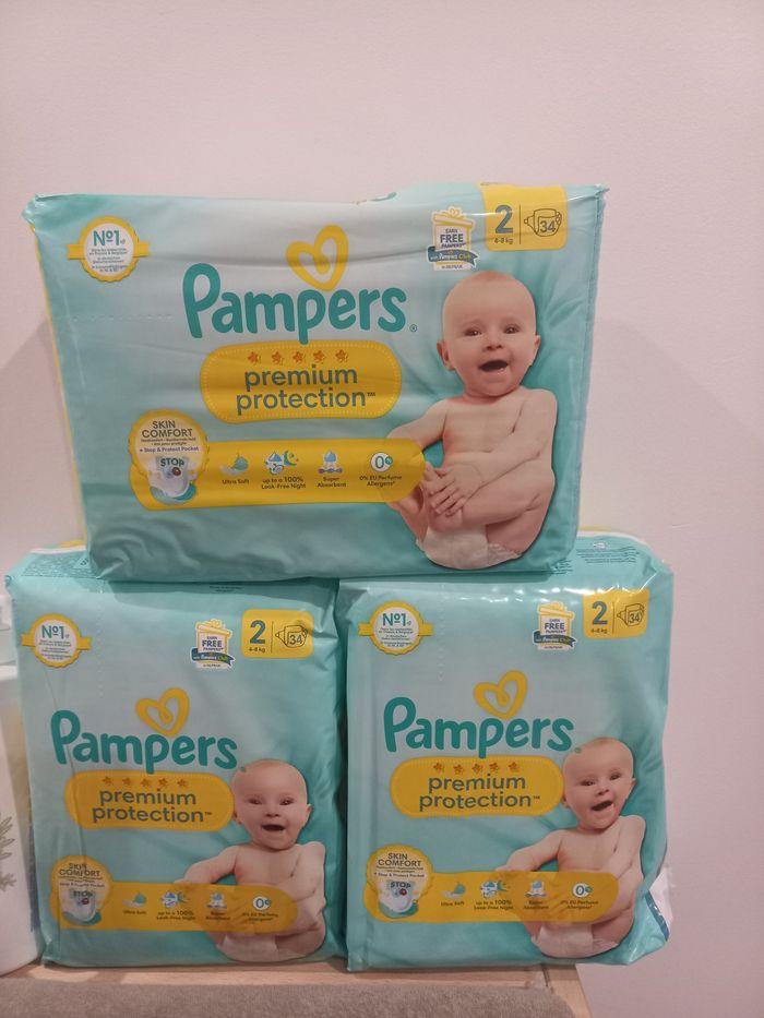 3x34 couches pampers premium protection T2  (4-8kg) - photo numéro 2