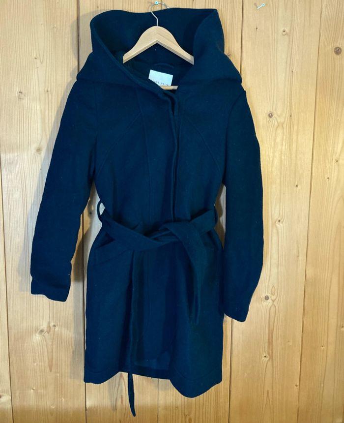 Manteau laine tres grande capuche - photo numéro 1