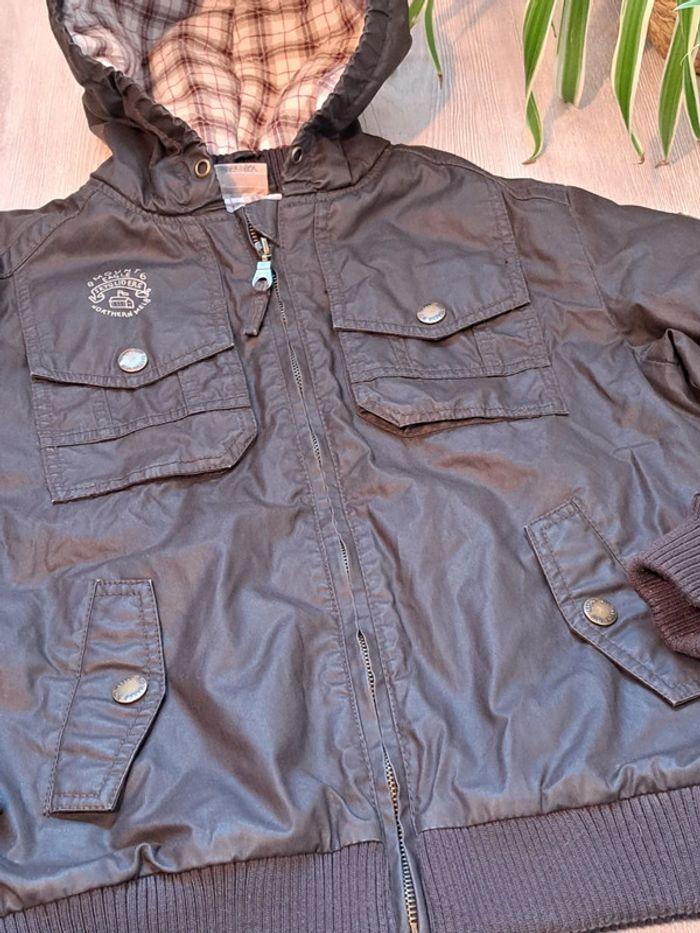 Blouson garçon 10 ans DPAM marron - photo numéro 2