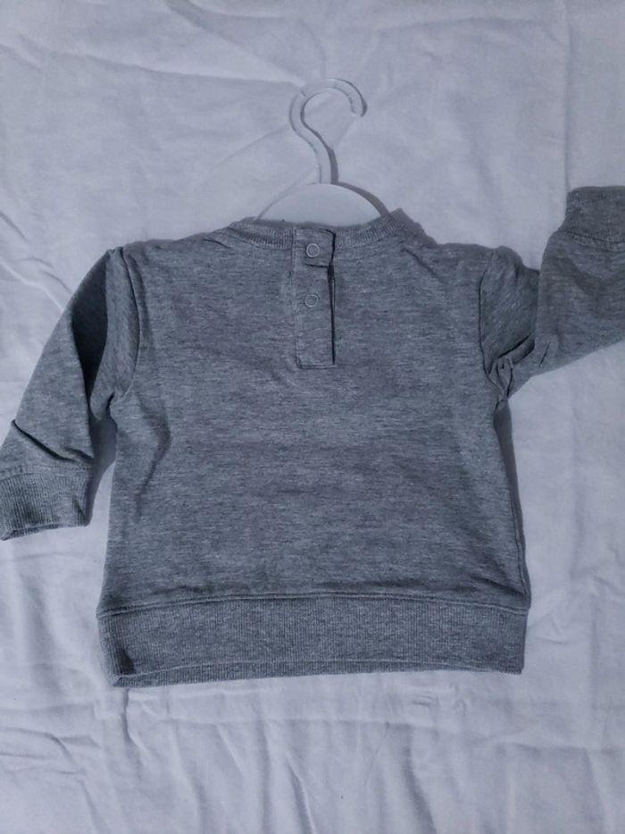 Pull 9 mois mixte fille garçon gris - photo numéro 3