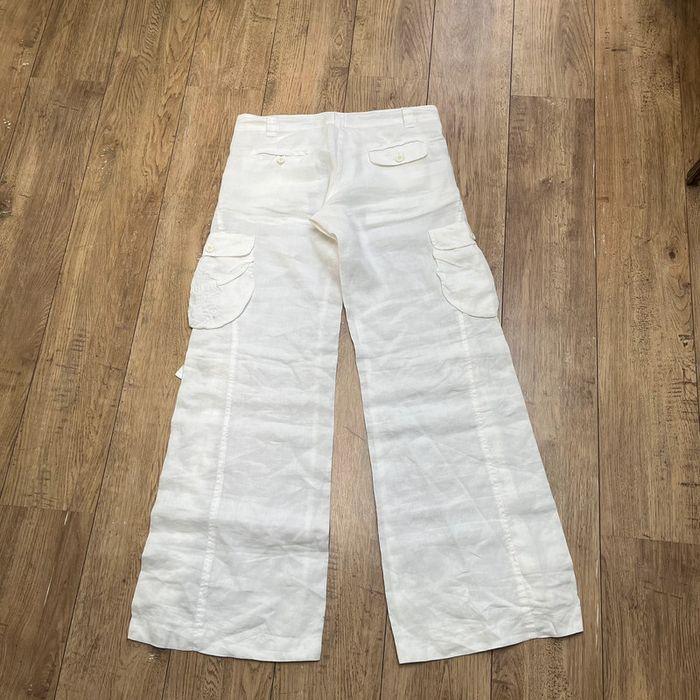 Pantalon Desigual cargo taille 40 en lin baggy - photo numéro 9