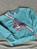 Sweat NPO kid 4 ans bleu canard poche