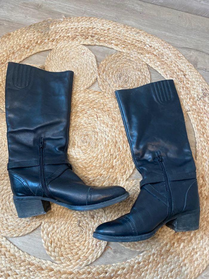 Bottes mi-hautes noires taille 36 Inspirations - photo numéro 2