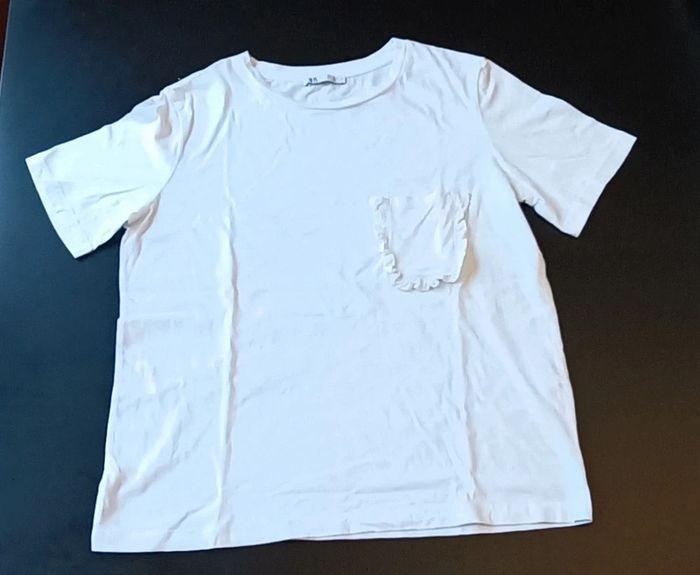 T-shirt Zara blanc taille M - photo numéro 4