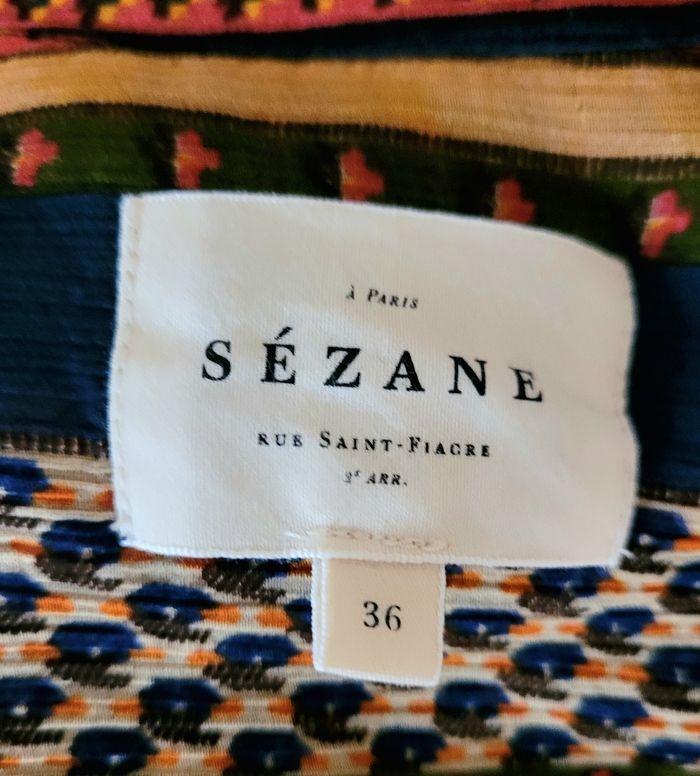 Chemise Sezane multicolore 36 rétro vintage - photo numéro 3