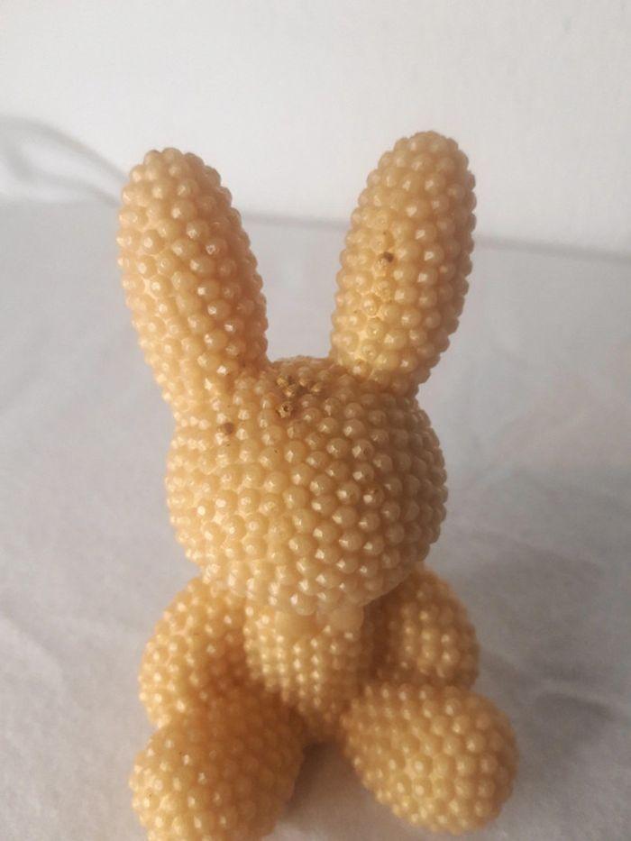 Figurine à poser lapin 3d en perles de résine dorée - photo numéro 15