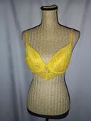 Soutien gorge rembourré jaune 95C