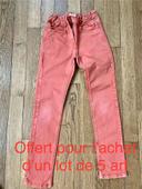 Pantalon skinny rouge terracotta Kiabi