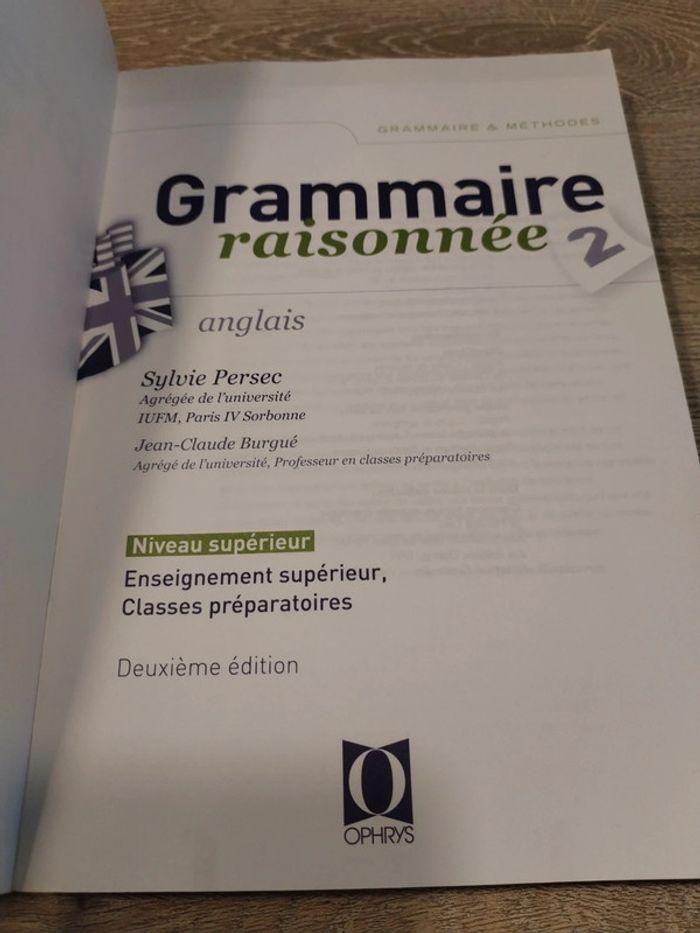 Livre Grammaire raisonnée 2 Anglais - photo numéro 3