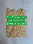 5 vêtements pour 5 euros