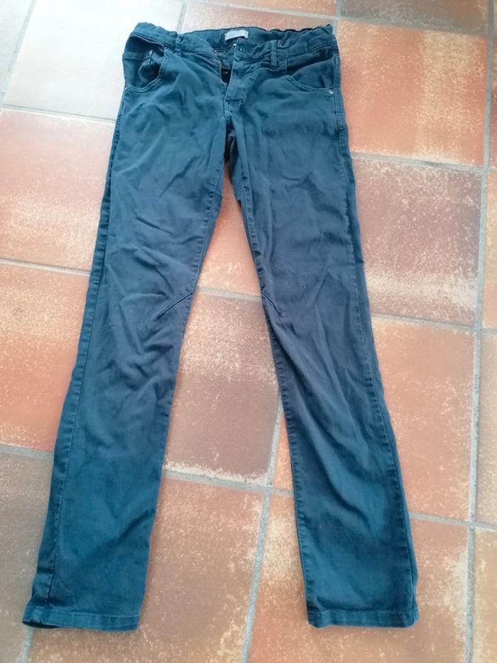 Pantalon bleu gris - photo numéro 1