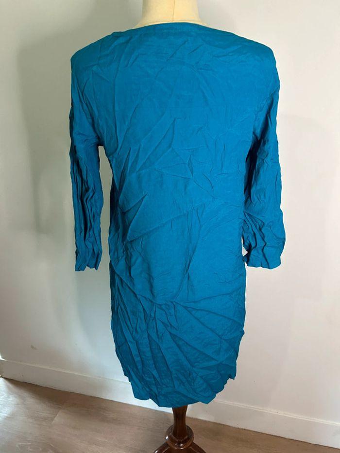 Robe casual bleue manches longues - photo numéro 3