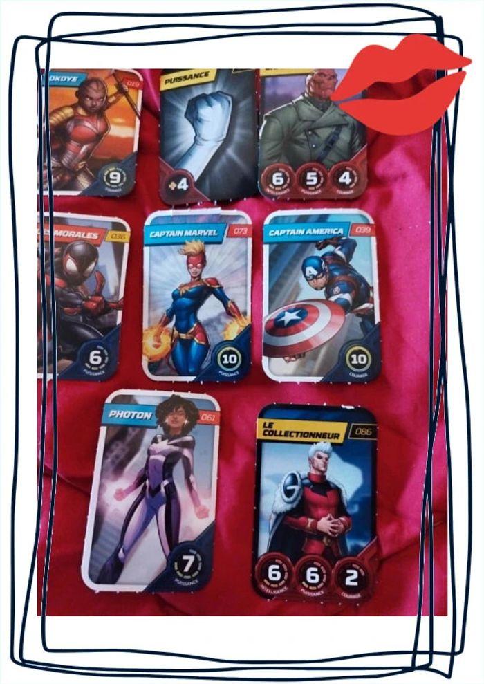 Lot 8 cartes de collection Marvel Avengers - photo numéro 8