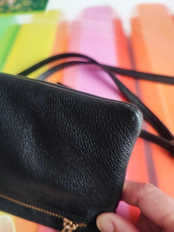 Superbe petit sac en cuir noir Sabrina - photo numéro 5