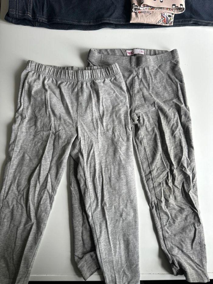 Lot 2 Legging fille 3/4 ans - photo numéro 1