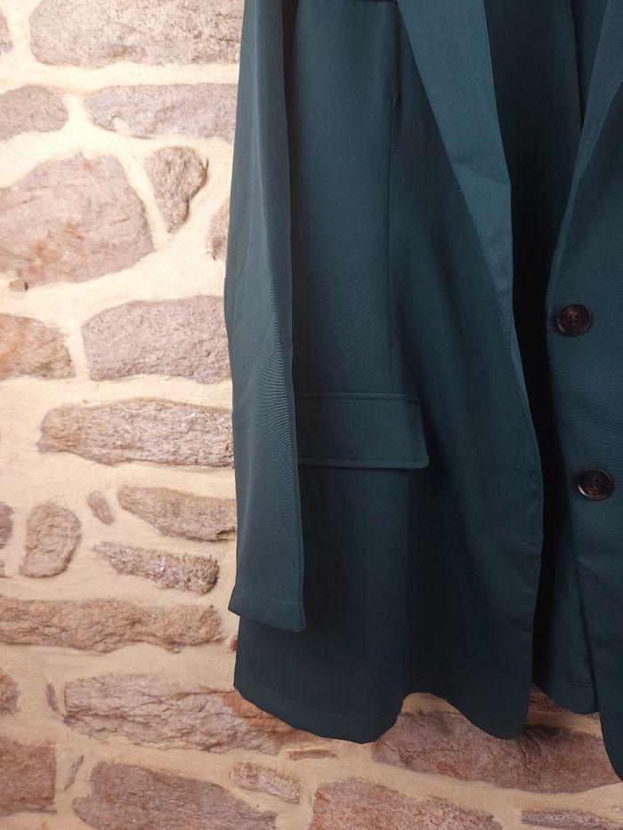 Blazer à bouton vert sapin Femme taille 52 marque Asos 🍬 - photo numéro 3