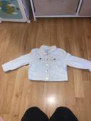 Veste en jean blanche 2-3 ans