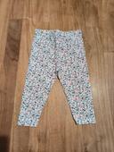 Legging fleuri 12mois 74cm Pat et Ripaton