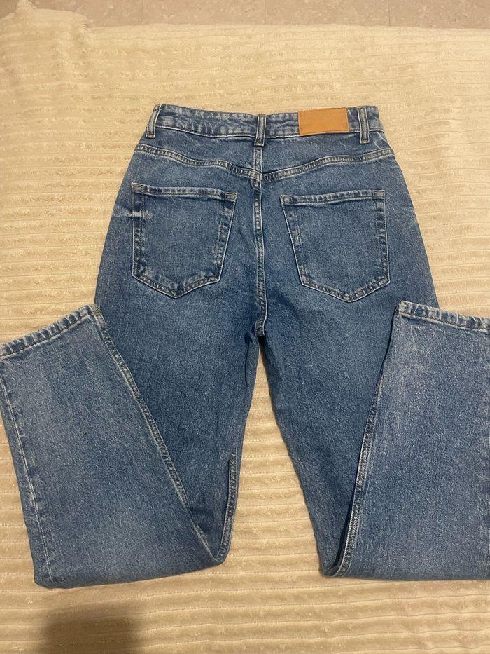 jean mom bleu foncée zara  taille 36 - photo numéro 3