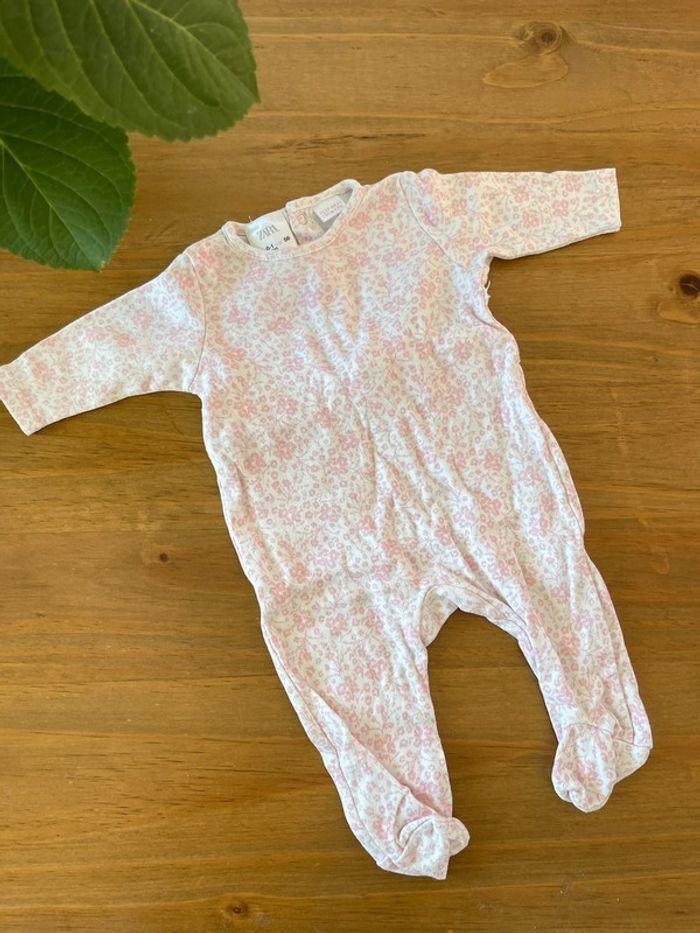 Pyjama coton Zara Kids fille 0-1 mois 56cm - photo numéro 1