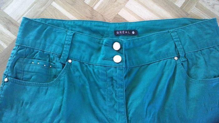 Pantalon ajuste breal Vert emeraude T38 - photo numéro 3