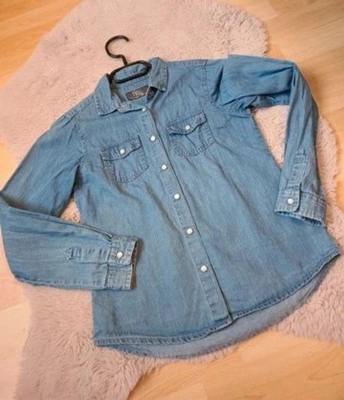 Belle chemise en jeans 10 ans fille - photo numéro 2