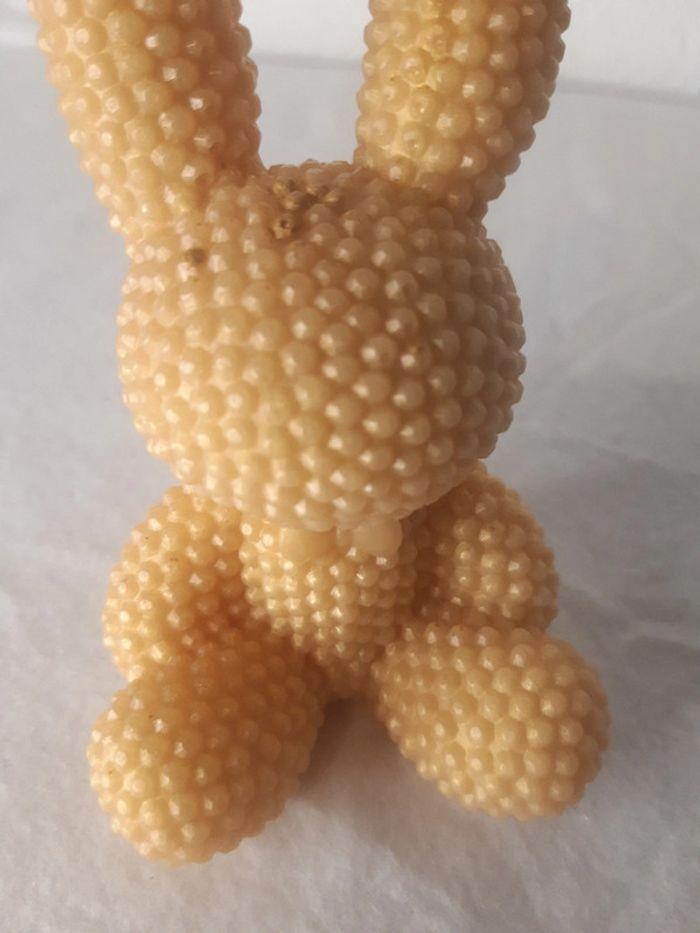 Figurine à poser lapin 3d en perles de résine dorée - photo numéro 16