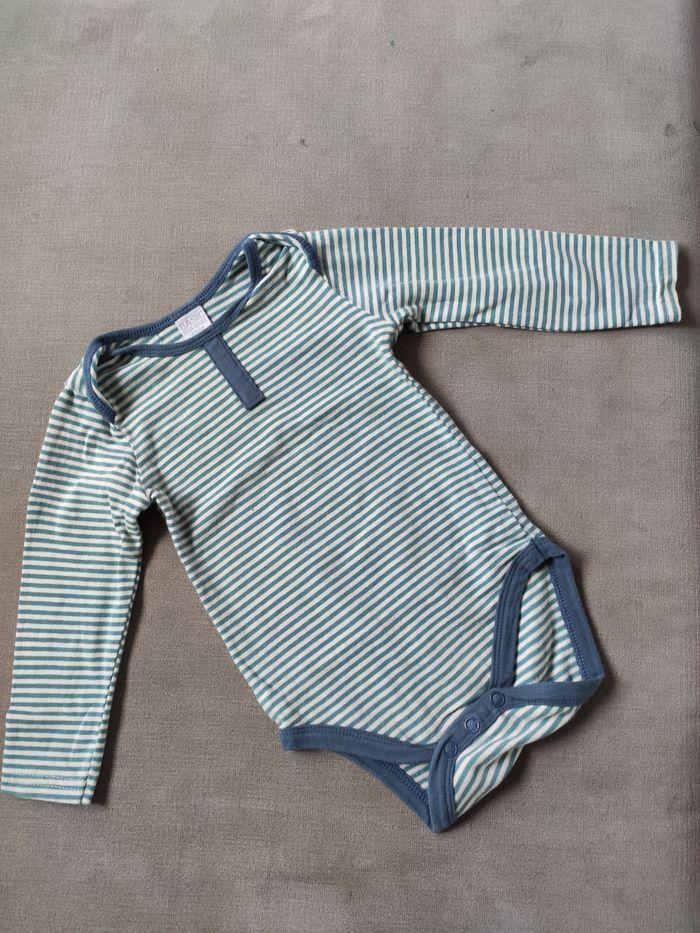 Body rayé bleu basic for baby 6 mois