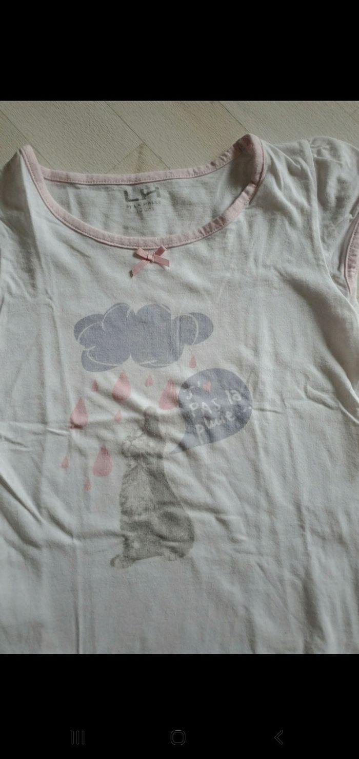 Tshirt imprimé j'aime pas la pluie - photo numéro 2