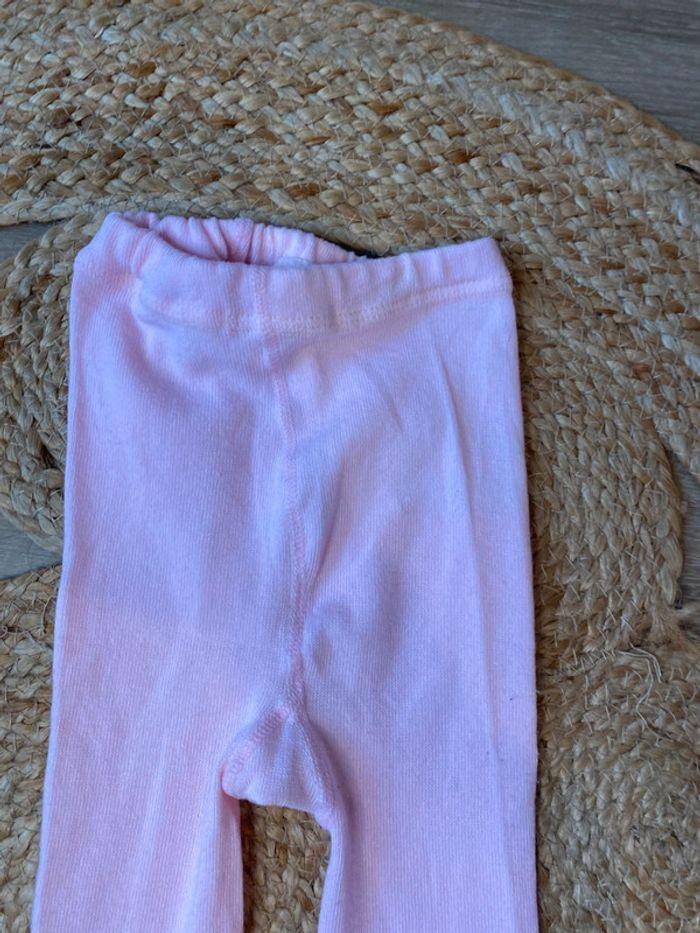 Collant rose clair taille 5-7 ans en coton - photo numéro 6