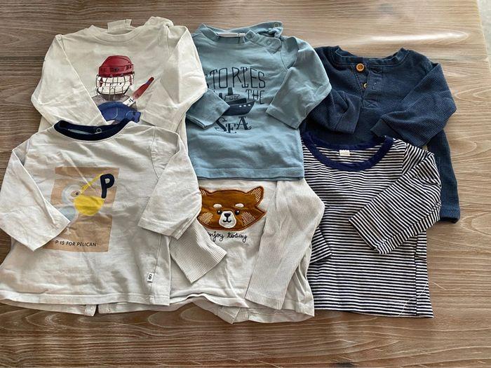 Lot de 6 T-shirts ML 6 mois - photo numéro 1