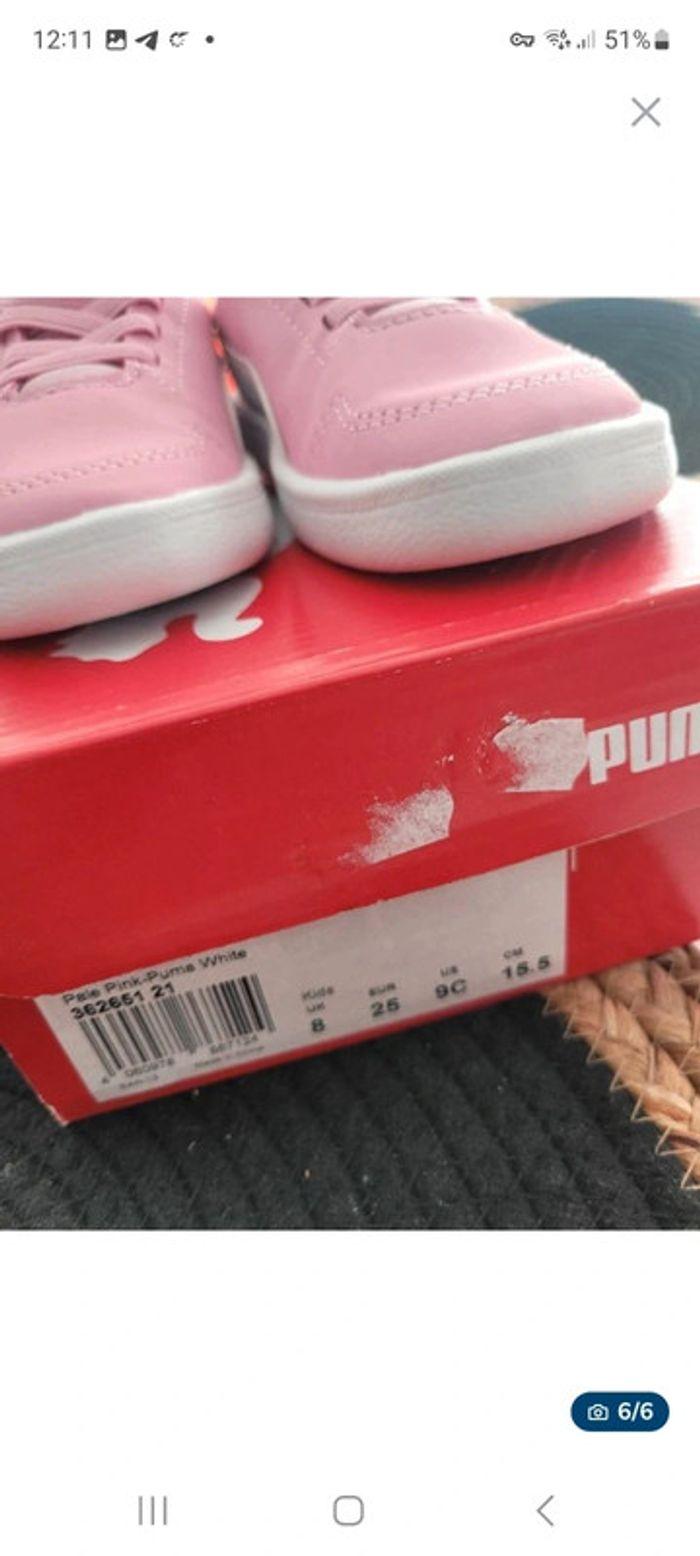 Baskets a lacets neuves  Puma fille pointure 25 - photo numéro 6