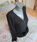 Blouse noire cache cache 38