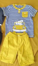 Ensemble short et T shirt enfant